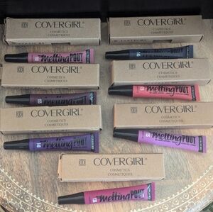 (7) 2-PK Covergirl Melting Pout Gel Liquid Lipstick 110 115 130 135 140 145 155